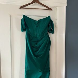 House of CB Green Loretta dress M